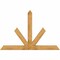 Ekena Millwork Saratoga Rough Sawn Timber Gable Bracket, Western Red Cedar, 84"W x 56"H x 6"D x 6"F, 16/12 Pitch GBW084X56X0606SAR00RWR - alternate 1